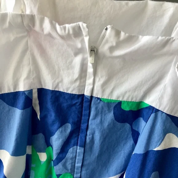 Lilly Pulitzer size 4 Yesenia dress, blue green and white - Picture 5 of 9